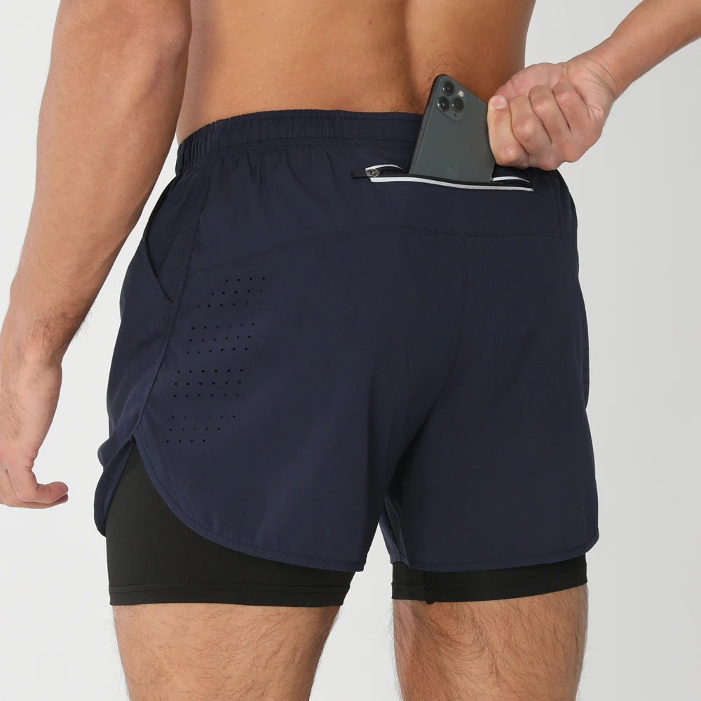 Men Running Shorts Gym Sports