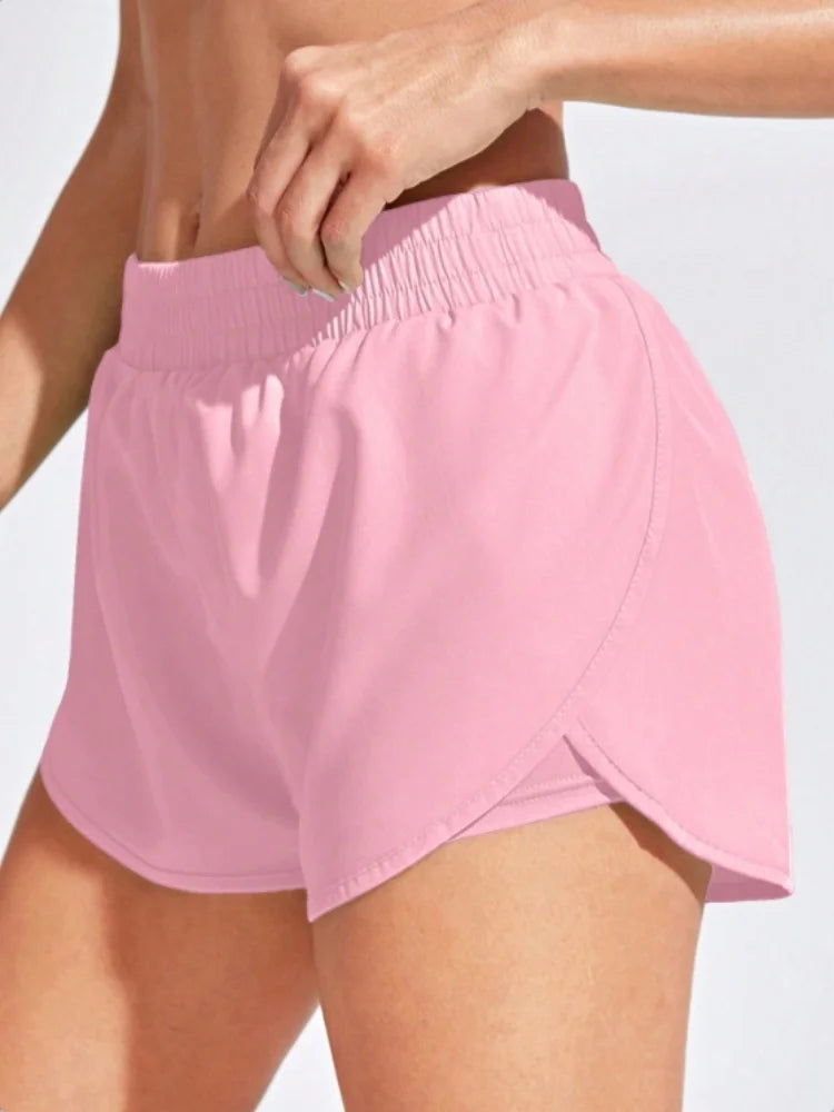 Yoga Shorts Women Fitness Elastic Running
