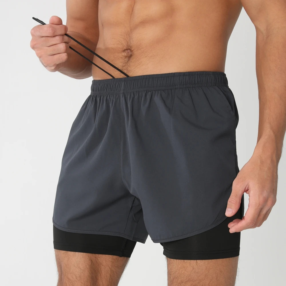 Men Running Shorts Gym Sports