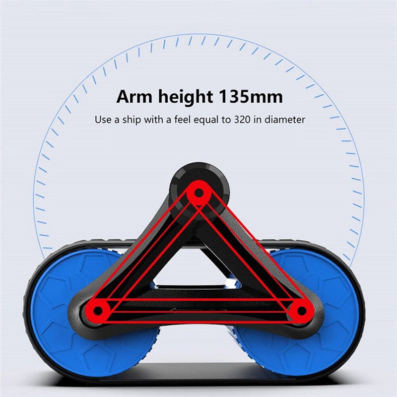 Double Wheel Abdominal Exerciser Women Men Automatic