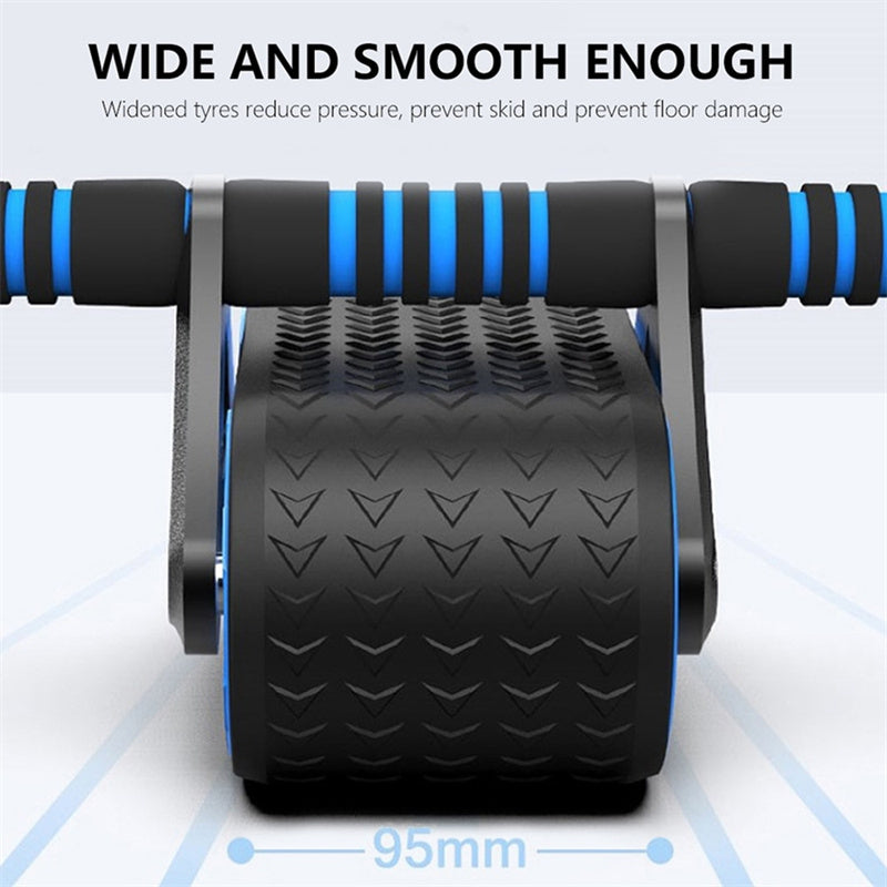 Double Wheel Abdominal Exerciser Women Men Automatic