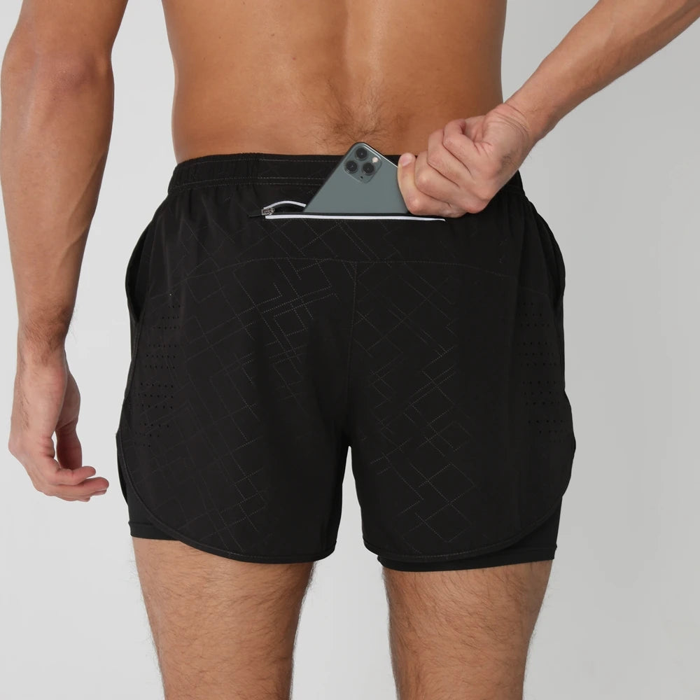 Men Running Shorts Gym Sports