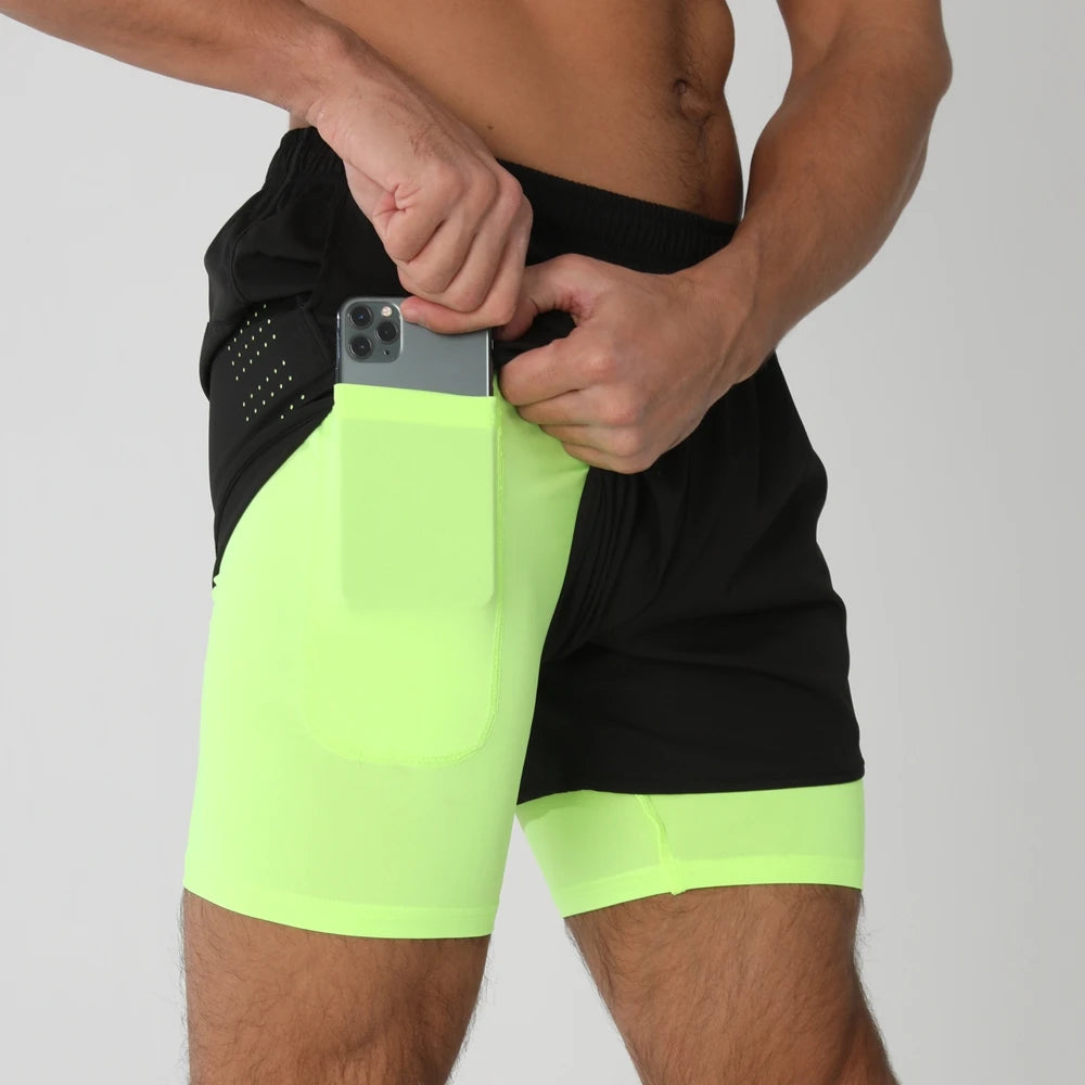 Men Running Shorts Gym Sports