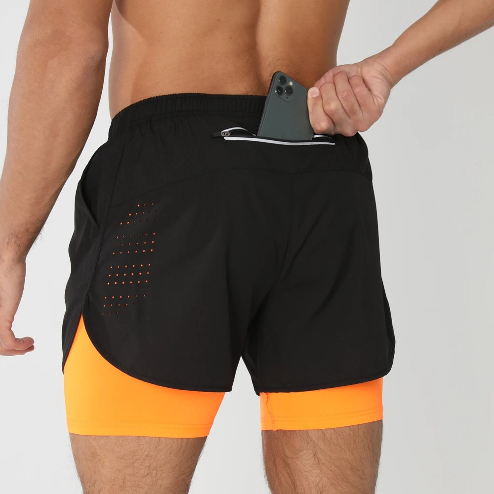 Men Running Shorts Gym Sports