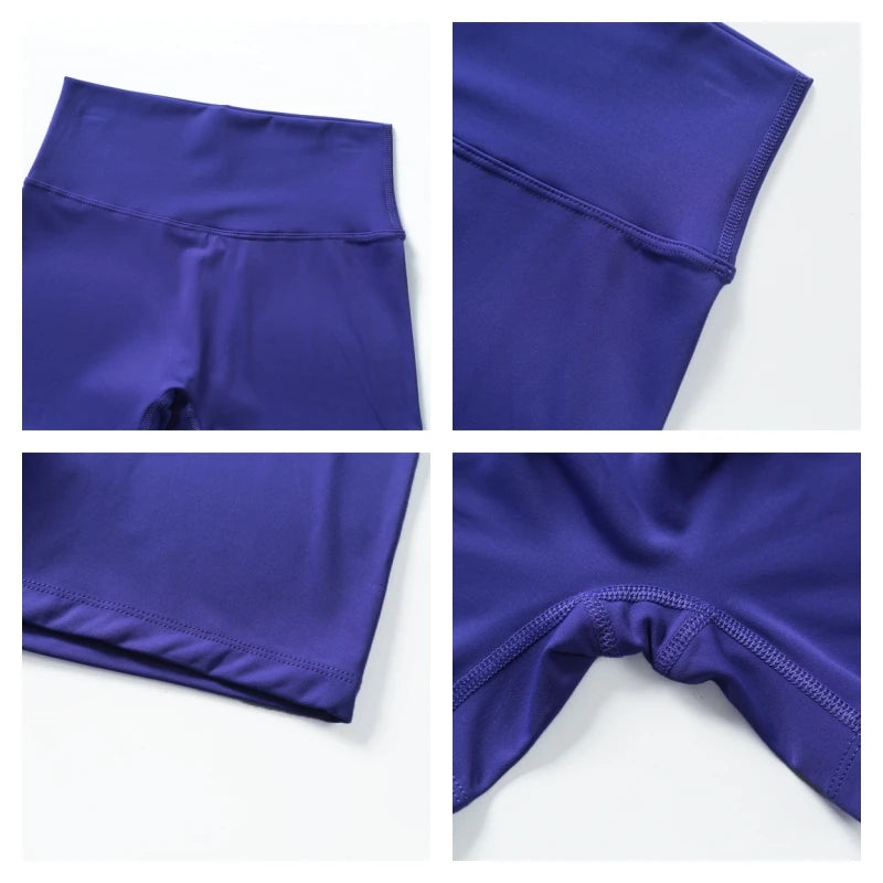Women's gym leggings, slim fit workout shorts