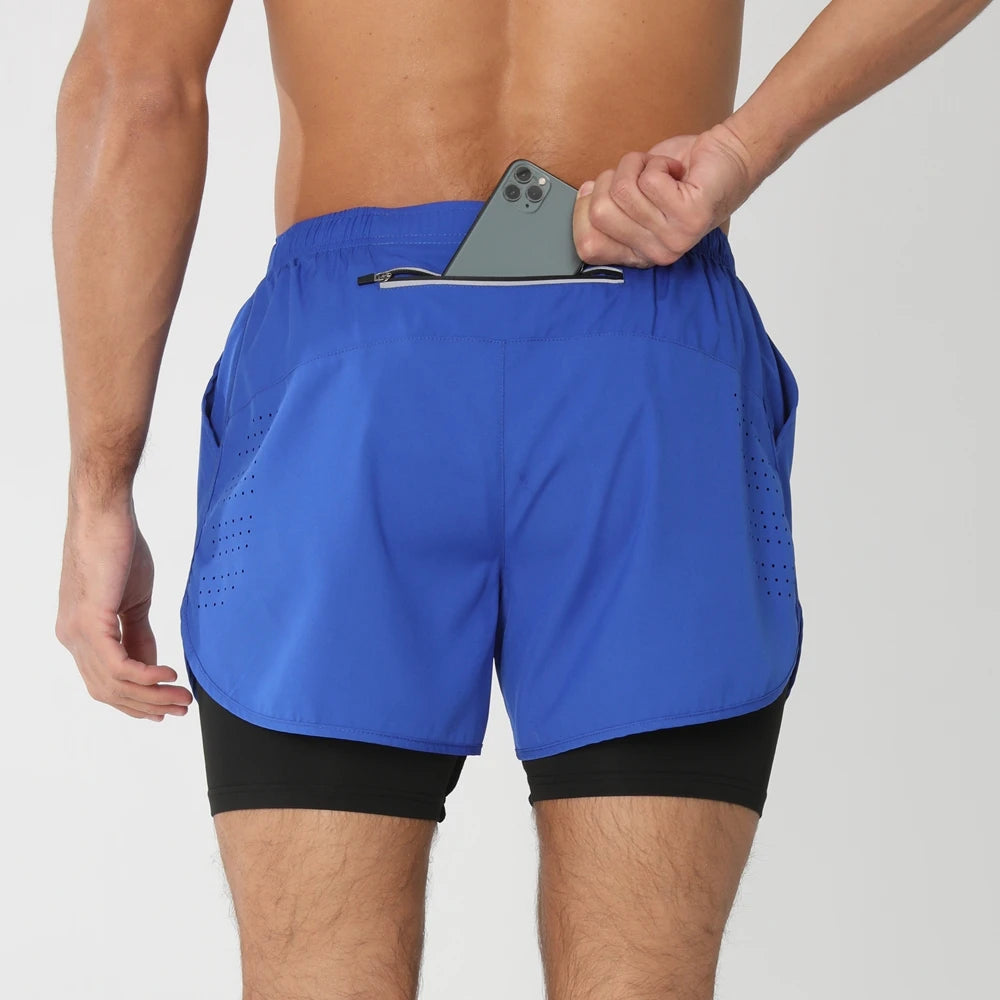 Men Running Shorts Gym Sports