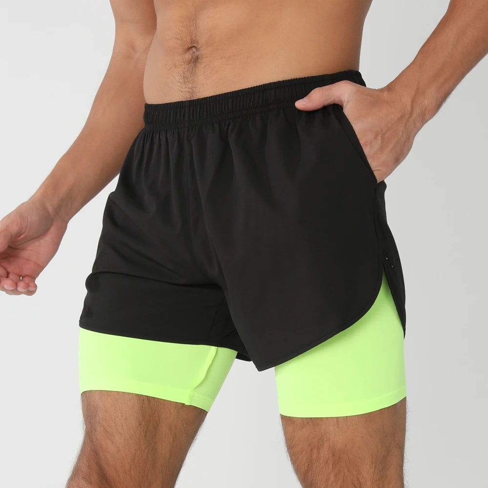 Men Running Shorts Gym Sports
