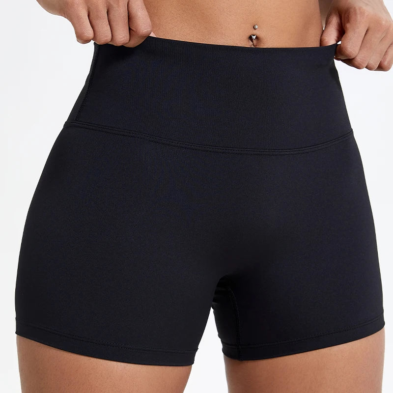 Women's gym leggings, slim fit workout shorts
