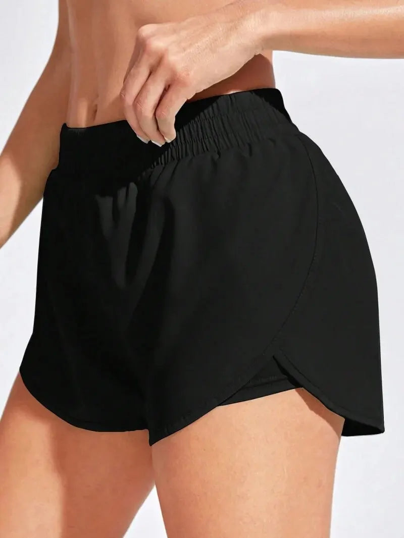 Yoga Shorts Women Fitness Elastic Running