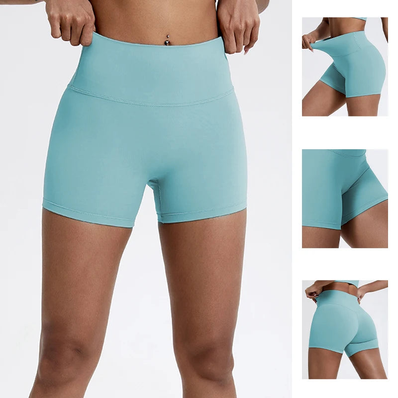 Women's gym leggings, slim fit workout shorts