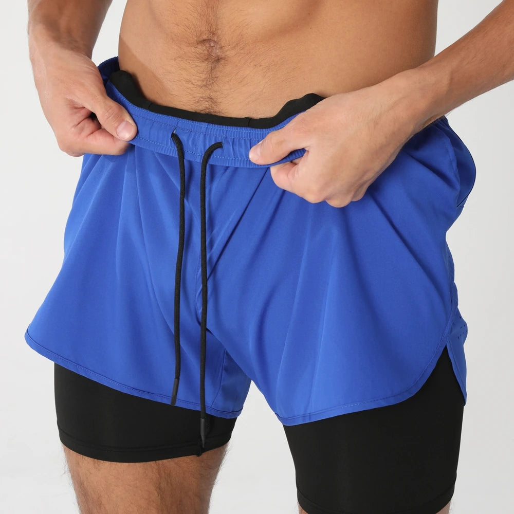 Men Running Shorts Gym Sports