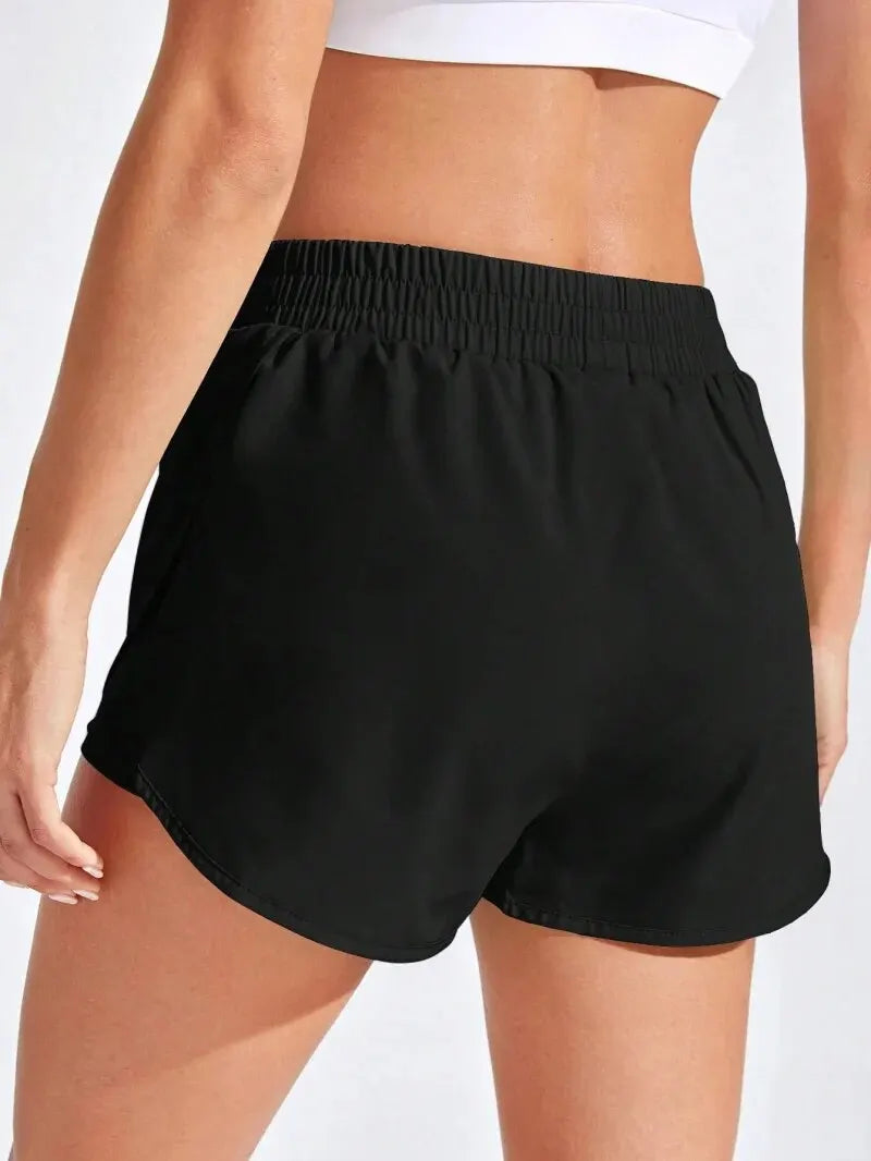 Yoga Shorts Women Fitness Elastic Running